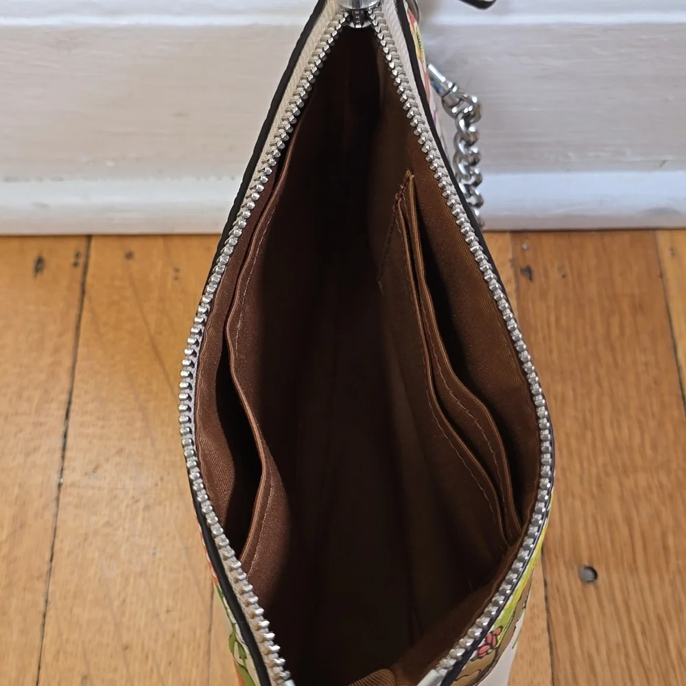 Coach, Nolita 19, Wildflower Print, Leather Beige, EUC, W's 8"W x 4.5"H x 2"D - Picture 11 of 16